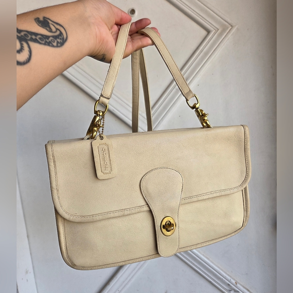 Vintage Coach Bone Twin Clutch 9380🦴🦴 HTF